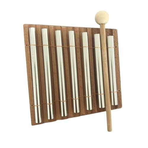 Amagogo Windspiel, Handspiel, Glocke, tragbar, Musikgeschenk, Musikinstrument, Meditationsspiel für, Klassenzimmer, Achtsamkeitslehrer, 7 Töne von Amagogo