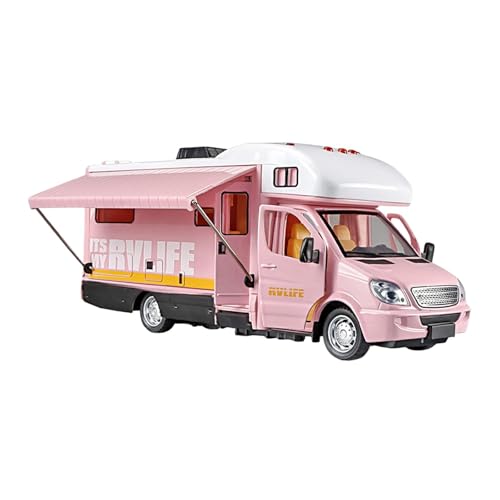 Amagogo Wohnmobil-Spielzeug aus Legierung, Maßstab 1/32, Sammlung aus Druckguss-Modellauto, Wohnmobil-Automodell für Jungen und Mädchen im Alter von 3 4 5 6, Rosa von Amagogo