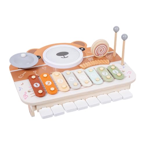 Amagogo Xylophon Drum Set Instrumenten Spielzeugmotor Musik Sensorisches Spielzeug Bildungswerkzeug für Kindergarten Kleinkinder Kinderparty Gefälligkeiten von Amagogo