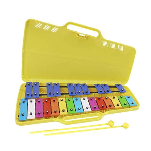 Amagogo Xylophon für Kinder, Glockenspiel -Vorschule Werkzeug Musical Toy, Kindermusikinstrument für Jungen Mädchen, Gelb von Amagogo