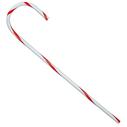 Amakando Angesagter Candy Cane Stab als Gehhilfe/Weiß-Rot/Süßigkeiten Handstock für Weihnachts-Wichtel/Wie geschaffen zu Kostümfest & Weihnachtsfeier von Amakando