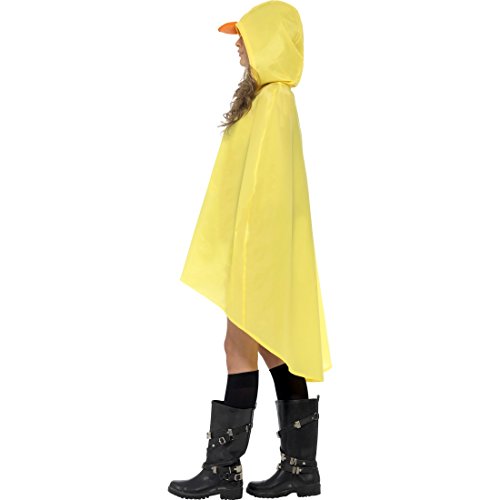 Amakando Kostüm Ente Duck Poncho Cape Enten Regencape Entenkostüm Karnevalskostüme Tier Regenponcho Vogelkostüm Küken Tierkostüm von Amakando