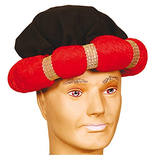 Amakando Orientalischer Turban für Männer & Frauen/Rot in KW 60 / Arabisches Kostüm-Accessoire Sultan/Passend zu Karneval & Themenabend von Amakando