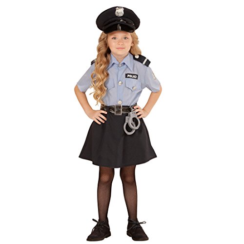 Amakando Polizeikostüm Mädchen Kinder Polizistin Kostüm S 128 cm Polizistinkostüm Uniform Kinderkostüm Politesse Polizistinnenkostüm Polizei Verkleidung von Amakando