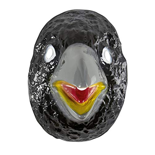 Amakando Tolle Tiermaske Rabe für Kinder/Schwarz-Graue Kindermaske/Kostüm-Zubehör Vogel/EIN Blickfang zu Kinder-Fasching & Straßenkarneval von Amakando