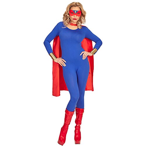 Amakando Umhang mit Maske Superheld Cape mit Augenmaske Superheldenumhang Superman Outfit Verkleidung Helden Kostüm Superhero Superhelden Kostüm von Amakando