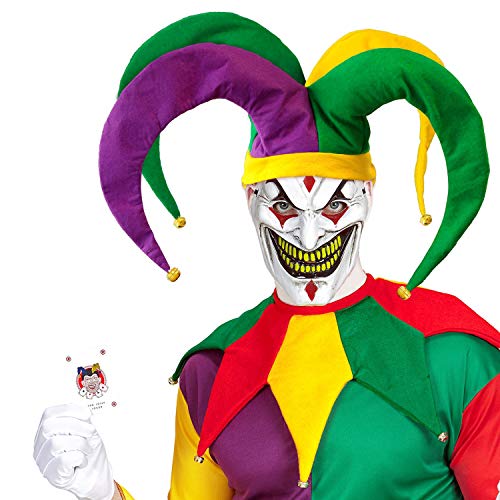 Amakando Witziger Harlekin Hut für Damen & Herren/Bunte Narren-Kappe zum Zirkus Outfit/EIN Blickfang zu Straßenkarneval & Kostümfest von Amakando