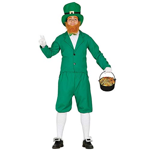 Amakando Witziges Zwergenkostüm für Männer/Grün-Weiß M (48/50) / Heinzelmännchen Verkleidung Gnom/EIN Highlight zu St. Patrick's Day & Fasching von Amakando