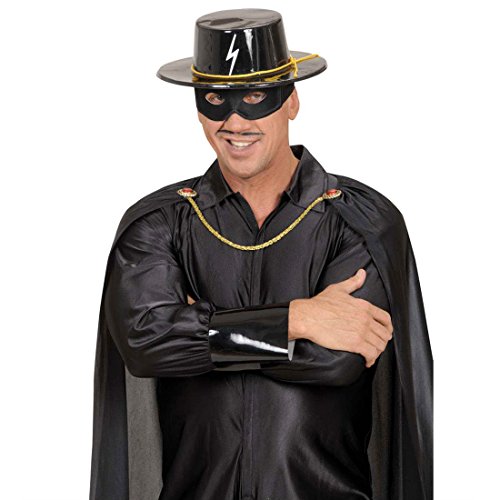 Amakando Zorro Hut Spanischer Bandit Herrenhut Helden Faschingshut Spanier Karnevalshut Ganove Kopfbedeckung Verkleidung Fasching Hollywood Mottoparty Accessoire Karneval Kostüm Zubehör von Amakando