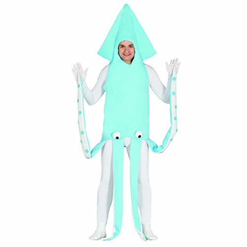 Amakando ausgefallenes Krakenkostüm Kostüm Tintenfisch L Unisex Karnevalskostüm Octopus Faschingskostüm Oktopus Outfit Meeresparty Verkleidung Unterwasserwelt von Amakando