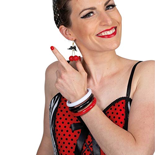 Extravagante Rock n Roll Armringe für Damen/Stylisches Vintage Armband Pin Up Girl/Bestens geeignet zu Karneval & Kostümfest von Amakando