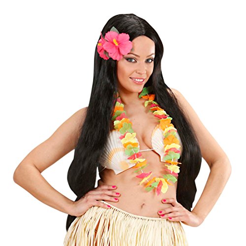 Hawaii Haarspange rosa Hibiskus Haarschmuck Hula Blumen Kopfschmuck Strandparty Hibiskusblume Hibiskusblüte Aloha Haarclip Sommerparty Blumenhaarschmuck Honolulu Haar Schmuck Blumenschmuck Accessoires Sommer Mottoparty Accessoires Karneval Kostüm Zubehör von Amakando