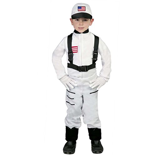 Kinderkostüm Raumfahrer Astronautenkostüm Kind L 140/146 10 12 Jahre Verkleidung Astronaut Astronautenanzug Junge Mottoparty Weltall Weltraumfahrer Outfit von Amakando