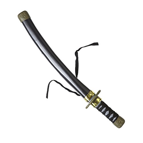 Ninjaschwert mit Scheide Japan Krieger Katanaschwert 40 cm Katana Samuraischwert Samurai Schwert Kostüm Accessoires Asia Party Zubehör Ninja Waffe von Amakando