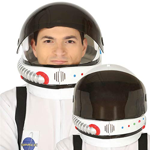 Amakando Realistischer Raumfahrer Helm Astronaut/Klapphelm Weltraumfahrer/Glanzpunkt zu Karneval & Mottoparty von Amakando