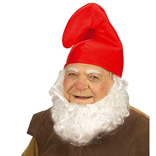 Zwergenmütze rot Zwergen Mütze Zwerg Zipfelmütze Papa Schlumpf Schlumpfmütze Fasching Wichtelmütze Kopfbedeckung Wichtel Gnom Kobold Hut Faschingsmütze Mottoparty Accessoire Karneval Kostüm Zubehör von Amakando