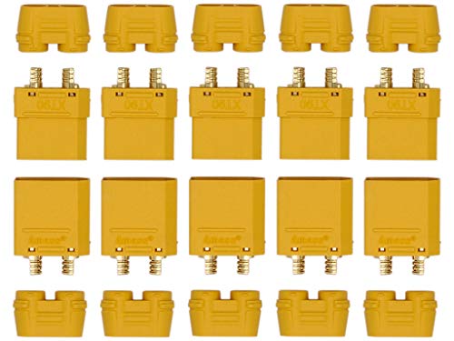 AMASS Marfitec © 5 Paar XT90 H Stecker/Buchse (Male/Female) 4,5 mm Goldkontakt von AMASS