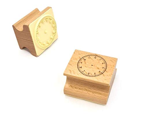 Amazing child Montessori Mini-Holz-Uhr-Stempel (45 mm Zifferblatt) von Amazing child Montessori