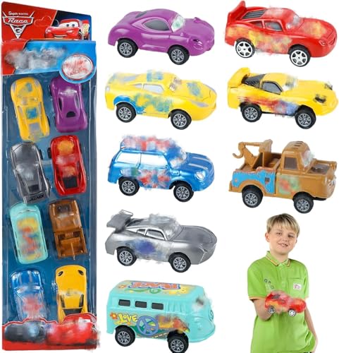 Car Spielzeug Geschenkset, 8 Stück Metall Kleine Spielzeugautos Mini Auto Set Wheels Autos Mini Cast Spielzeugautos Set Spielzeug Autos 3 4 5 6 7 Jahren Kinderspielzeug Fahrzeuge Pull Back Geschenk von Amazluck