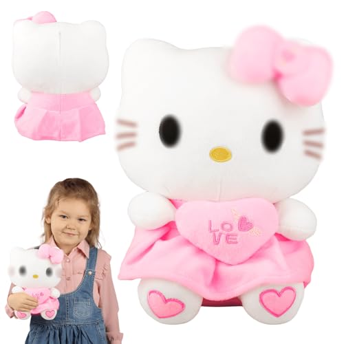 Kuscheltier, Plush Plüschtier Kuscheltier Stofftier Kitty Plüschtier Cat Cartoon Plüschtier Kuscheltier Stofftier Gefüllte Plüschpuppe Mädchen Kinder Geburtstaggeschenke Geschenk Party Supplies von Amazluck