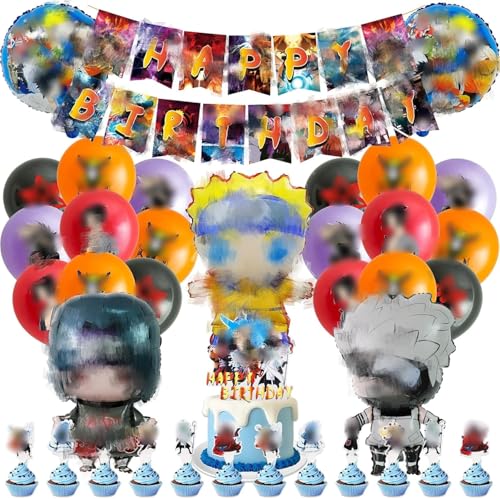 39 Stück Geburtstag Party Dekoration, Anime Geburtstagsdeko Luftballons Folienballon Happy Birthday Banner Tortendeko Party Dekoration Kuchen Kinder Jungen Luftballon Supplies 39 Stück Geburtstag Party Dekoration, Anime Geburtstagsdeko Luftballons Folienballon Happy Birthday Banner Tortendeko Party Dekoration Kuchen Kinder Jungen Luftballon Supplies von Amazluck
