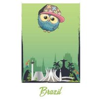 Hip Hop Owl in Brazil von Independently Published