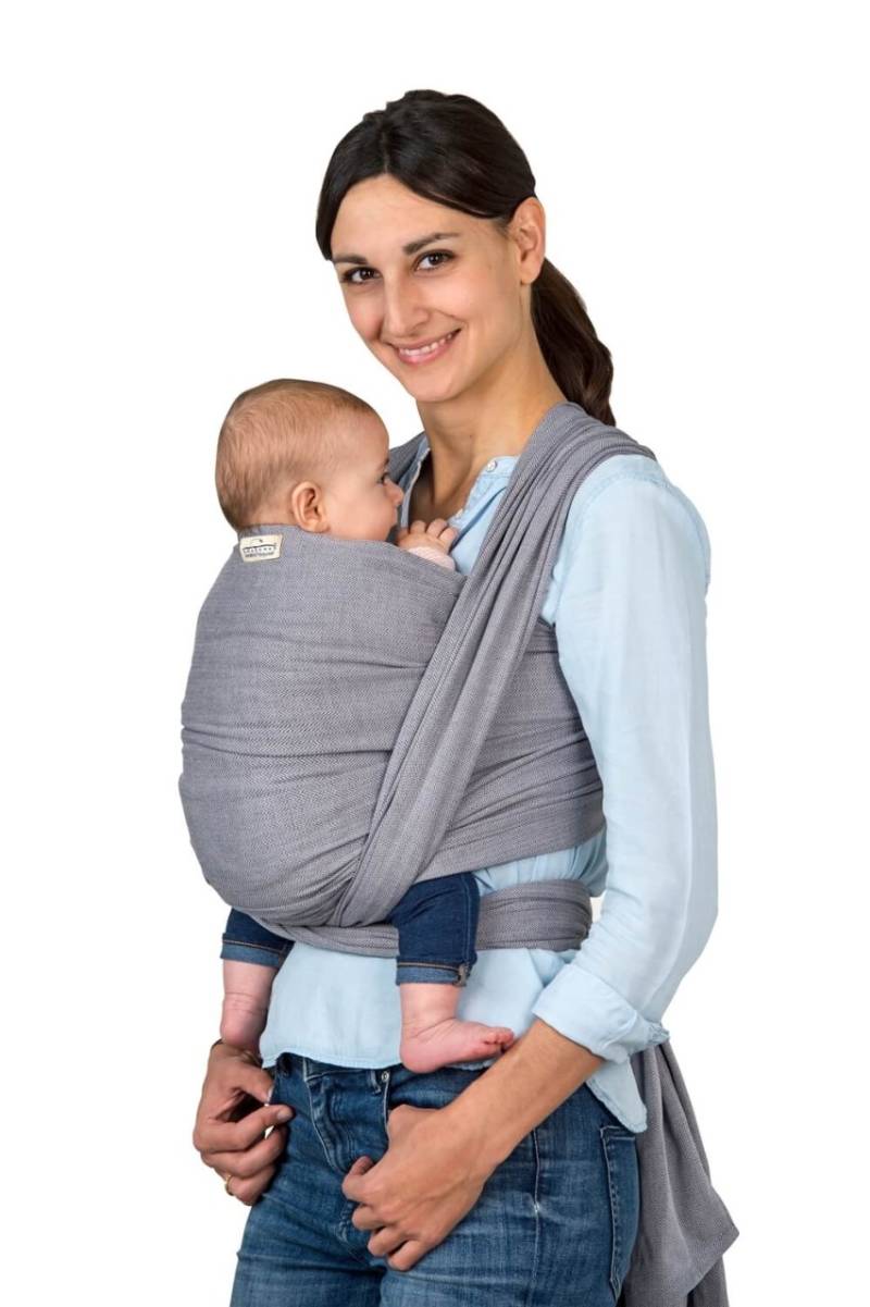 Baby-Tragetuch Carry Sling grey, 450 cm von Amazonas