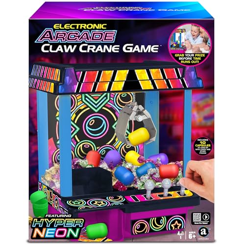 Merchant Ambassador – Electronic Arcade Claw Crane Game – Featuring Hyper Neon – ab 6 Jahren von Ambassador Games