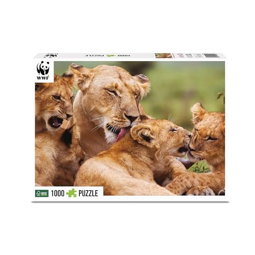 Ambassador 7230022, 1000 Teile Puzzle für Erwachsene und Kinder ab 10 Jahren, WWF Tierpuzzle, Löwe von Ambassador