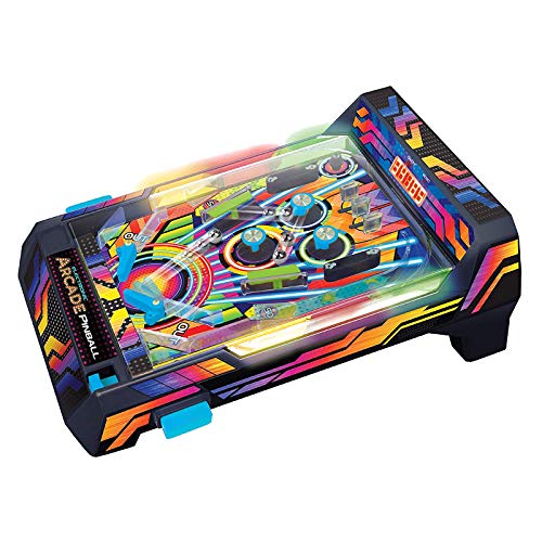 Merchant Ambassador Electronic Arcade Pinball – LED-Lichter & Soundeffekte für spannende Highscores zu Hause - Spielzeug für Kinder ab 6 Jahren von Ambassador