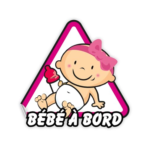 Ambiance Sticker Aufkleber für Autofenster, Baby, Mädchen – H15 x L15 cm von Ambiance Sticker