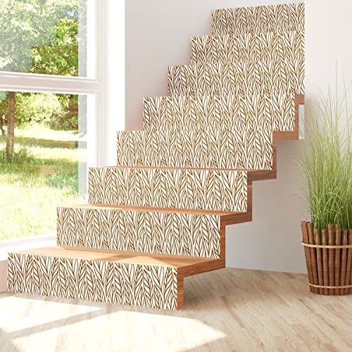 Ambiance Sticker Aufkleber für Treppe, Fliesen, Tropical Maracay Sticker selbstklebend für Treppe, Zementfliesen – 2 Streifen à 40 x 140 cm von Ambiance Sticker