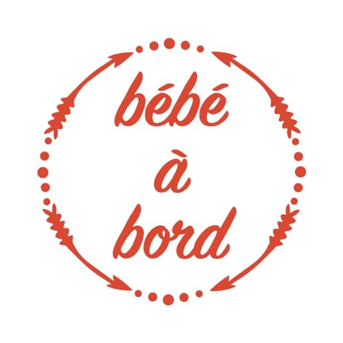 Ambiance Sticker Autoaufkleber "Baby an Bord", Rot, 15 x 15 cm von Ambiance Sticker