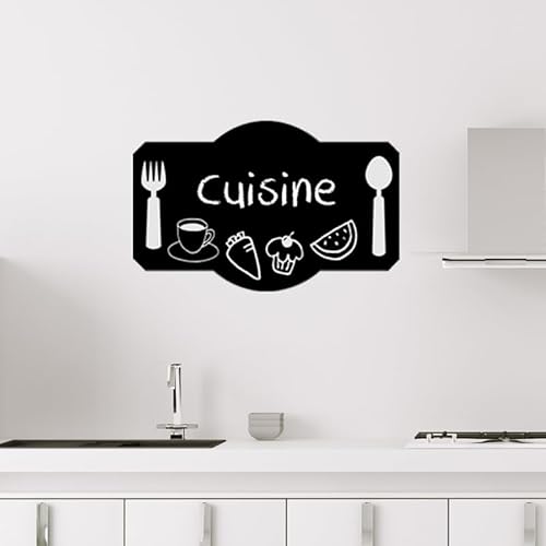 Ambiance Sticker Kreidetafel – Wandaufkleber, selbstklebend, abwischbar, Design Küchenplatte – 90 x 140 cm von Ambiance Sticker