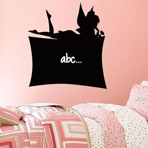 Ambiance Sticker Kreidetafel – Wandaufkleber, selbstklebend, abwischbar, Silhouette Fee, Höhe 70 x Länge 65 cm von Ambiance Sticker