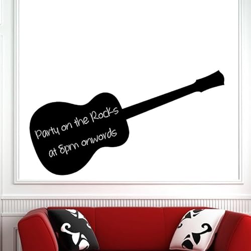 Ambiance Sticker Kreidetafel – Wandsticker, selbstklebend, abwischbar, Akustikgitarre – 40 x 110 cm von Ambiance Sticker