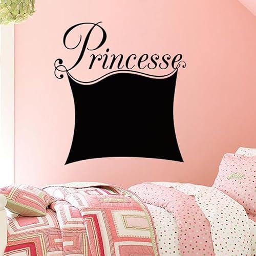 Ambiance Sticker Kreidetafel – Wandsticker, selbstklebend, abwischbar, Design Prinzessin, 110 x 100 cm von Ambiance Sticker