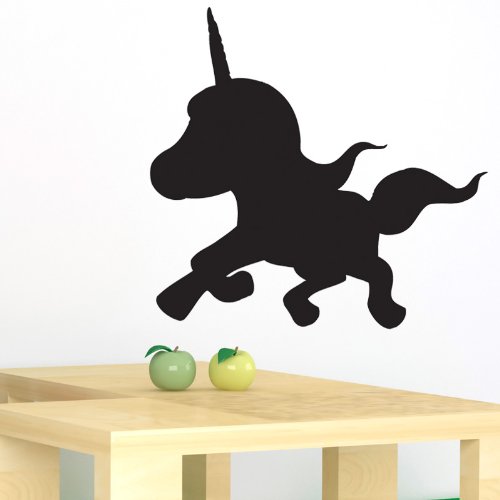 Ambiance Sticker Kreidetafel – Wandsticker, selbstklebend, abwischbar, Einhorn, 40 x 40 cm von Ambiance Sticker