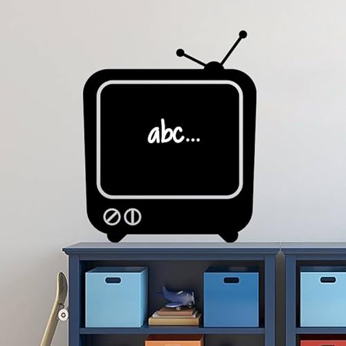 Ambiance Sticker Kreidetafel – Wandsticker, selbstklebend, abwischbar – Antiker Fernseher – 50 x 40 cm von Ambiance Sticker