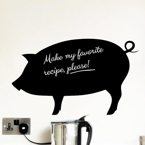 Ambiance Sticker Kreidetafel – Wandsticker, selbstklebend, abwischbar – Schwein – 90 x 145 cm von Ambiance Sticker