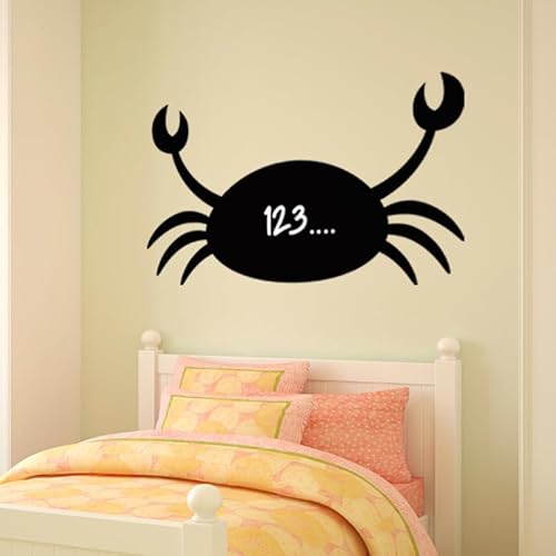 Ambiance Sticker Kreidetafel – Wandsticker, selbstklebend, abwischbar – Silhouette Krabbe – H 20 x B 35 cm von Ambiance Sticker