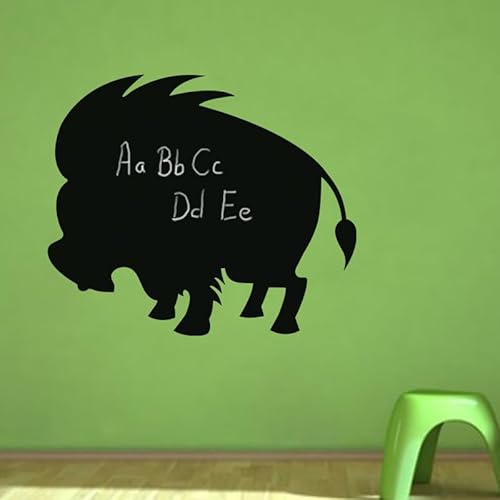 Ambiance Sticker Kreidetafel – Wandsticker, selbstklebend, abwischbar – Silhouette Pumba – H 40 x L 50 cm von Ambiance Sticker