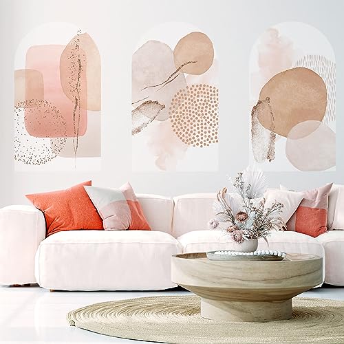 Ambiance Sticker Vliestapete, vorgeklebt, riesige Fresken – abstrakte Bögen mit Aquarellen Beige – selbstklebend – 100 x 60 cm Ambiance Sticker Vliestapete, vorgeklebt, riesige Fresken – abstrakte Bögen mit Aquarellen Beige – selbstklebend – 100 x 60 cm von Ambiance Sticker