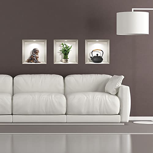 Japanische Atmosphäre Dekoration Selbstklebend 3D Wohnzimmer | Trompe l'oeil Aufkleber für Erwachsene Schlafzimmer | Wandaufkleber 30x90cm von Ambiance Sticker