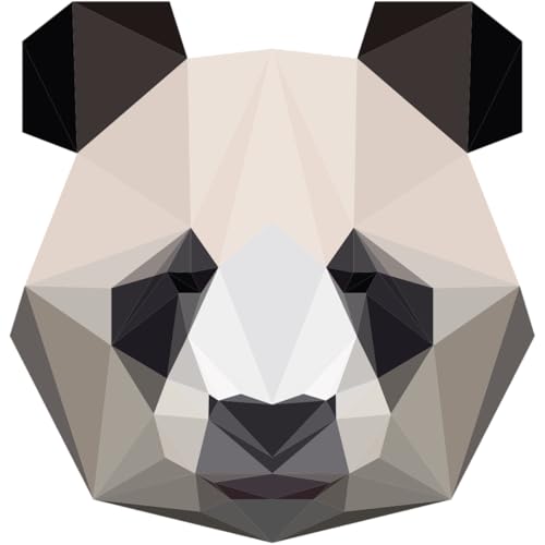 Ambiance Wandtattoo, selbstklebend, für Schlafzimmer, Kinderzimmer und Wohnzimmer, Origami-Panda, 40 x 40 cm Ambiance Wandtattoo, selbstklebend, für Schlafzimmer, Kinderzimmer und Wohnzimmer, Origami-Panda, 40 x 40 cm von Ambiance Stickers