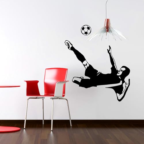 Ambiance -live Footballer 7 Wandtattoo - 55 x 85 cm schwarz von Ambiance Sticker