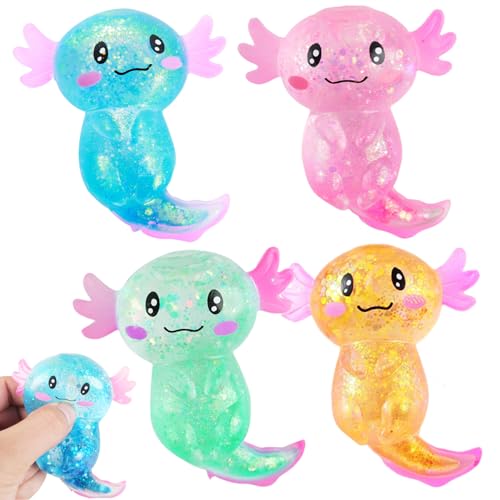 Squeeze Spielzeug, Axolotl Sugar Squeeze Toy, 4 Stück Squeeze Toy, Squishy Axolotl Spielzeug, Anti Stress Axolotl Spielzeug,Anti Stress Spielzeug für Erwachsene und Kinder Squeeze Spielzeug, Axolotl Sugar Squeeze Toy, 4 Stück Squeeze Toy, Squishy Axolotl Spielzeug, Anti Stress Axolotl Spielzeug,Anti Stress Spielzeug für Erwachsene und Kinder von Ambolio