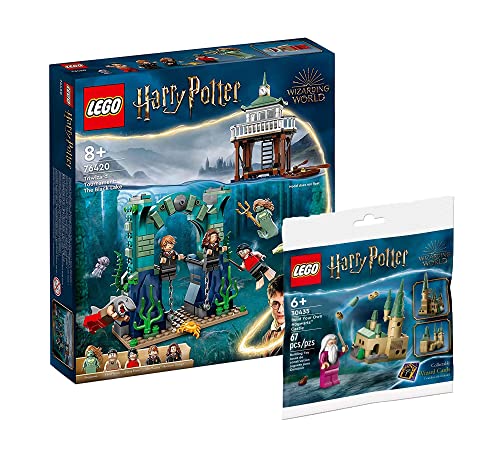 Lego Harry Potter Set: Trimagisches Turnier: Der Schwarze See, Feuerkelch (76420) + Hogwarts Schloss (30435), Spielzeug für Kinder ab 8 Jahren von AMEET Verlag