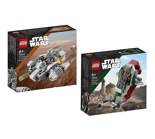 Lego Set: Lego 75363 Star Wars N-1 Starfighter des Mandalorianers – Microfighter + Lego 75344 Star Wars Boba Fetts Starship Microfighter von AMEET Verlag