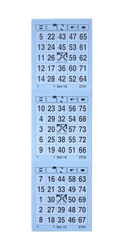 Ameisenkeks® Bingoticket-Block 300 Tickets System 25 aus 75 Nr.8 BLAU von Ameisenkeks